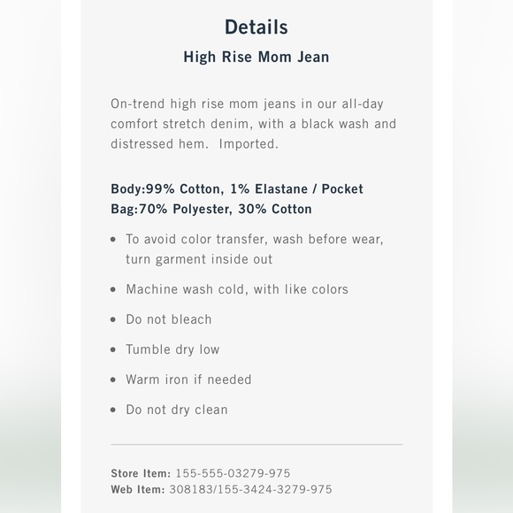 Abercrombie & Fitch The Mom High Rise Jean - Picture 15 of 16